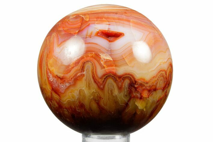 Colorful Carnelian Agate Sphere - Madagascar #361445